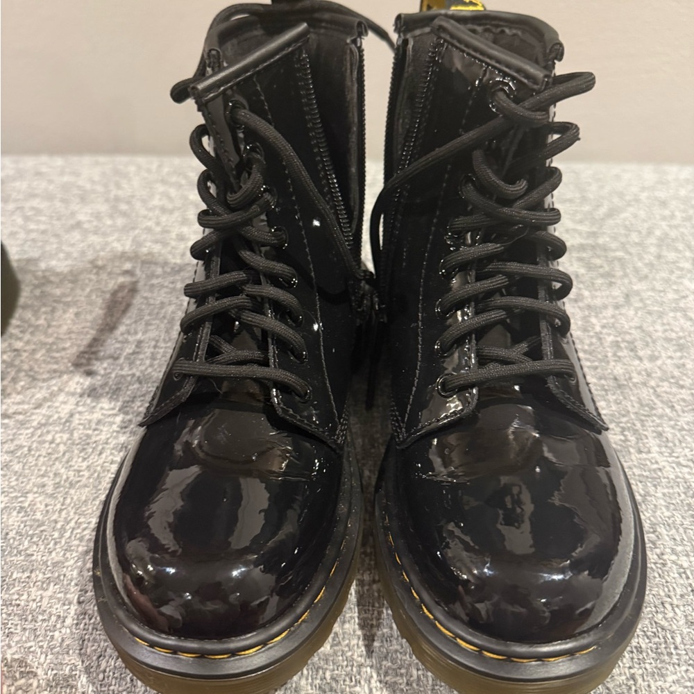 Dr. Martens 
Junior 1460 Patent Leather Lace Up Boots